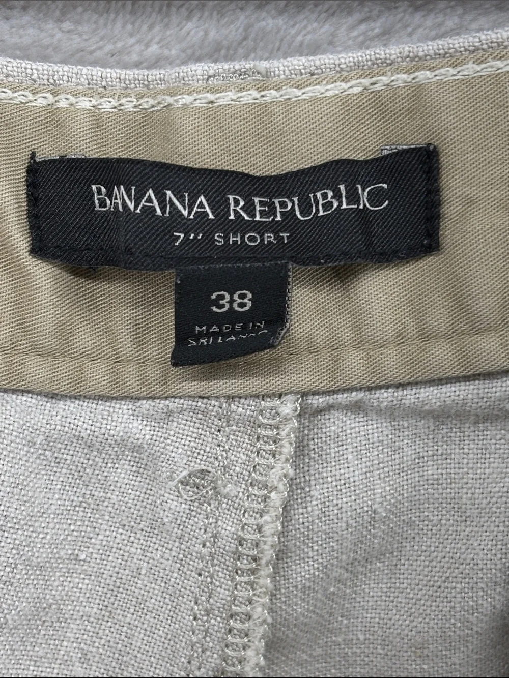 Banana Republic Men's Light Khaki Linen 7
